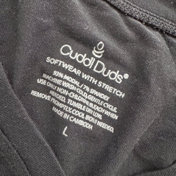 Cuddl Duds Women's Softwear with Stretch Long Sleeve Crew Neck Top -Layering Top - Picture 5 of 6